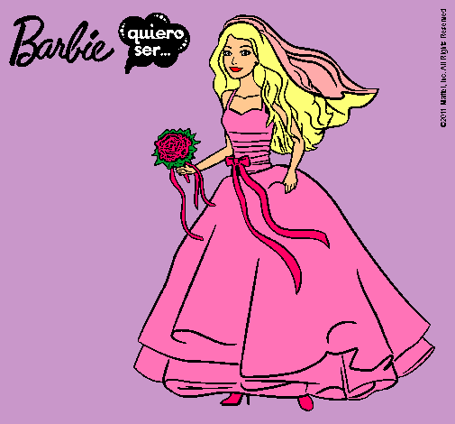 Barbie vestida de novia