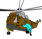 Dibujo Helicóptero al rescate pintado por DAVIDIA