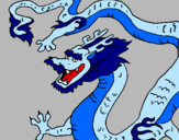 Dibujo Dragón chino pintado por Tayalex