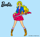 Dibujo Barbie guitarrista pintado por chelita111097