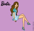 Dibujo Barbie sentada pintado por StarClaudia