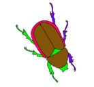 Dibujo Escarabajo pintado por RAFEL