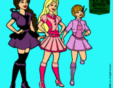 Dibujo Barbie y sus compañeros de equipo pintado por Lilith