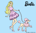 Dibujo Barbie paseando a su mascota pintado por StarClaudia