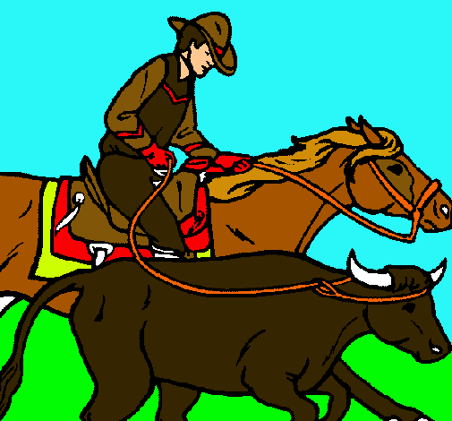 Vaquero y vaca