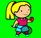 Dibujo Chica tenista pintado por 20032000