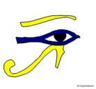 Dibujo Ojo Horus pintado por ali1