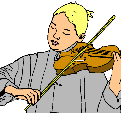 Dibujo Violinista pintado por wuachiturro