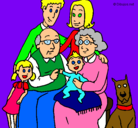 Dibujo Familia pintado por aylencita