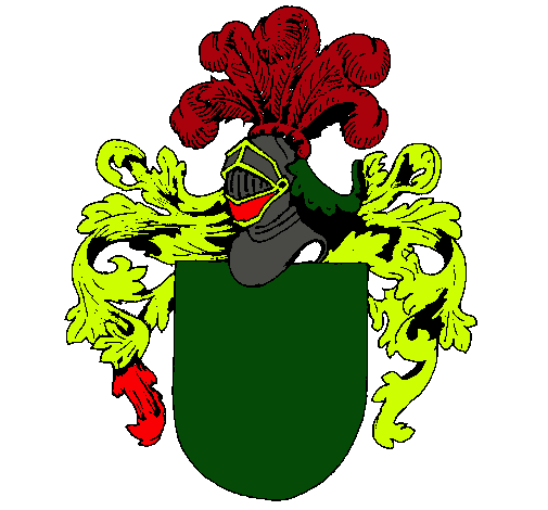 Escudo de armas y casco