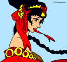 Dibujo Princesa china pintado por sar134