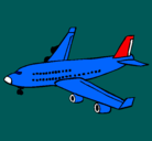 Dibujo Avión de pasajeros pintado por agufurfaro