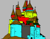 Dibujo Castillo medieval pintado por torpedo