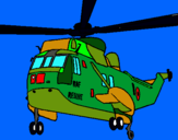 Dibujo Helicóptero al rescate pintado por Davidelpollo