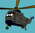 Dibujo Helicóptero al rescate pintado por chido