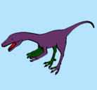 Dibujo Velociraptor II pintado por edison