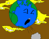 Dibujo Tierra enferma pintado por erickj