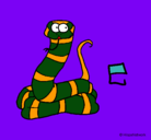 Dibujo Serpiente pintado por mvl01