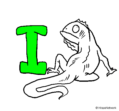 Dibujo de Iguana pintado por Minuca76 en  el día 18-09-11 a las  23:26:22. Imprime, pinta o colorea tus propios dibujos!