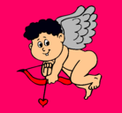 Dibujo Cupido pintado por balenet