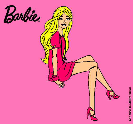 Barbie sentada