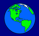 Dibujo Planeta Tierra pintado por Guillermo123