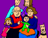 Dibujo Familia pintado por anynena19
