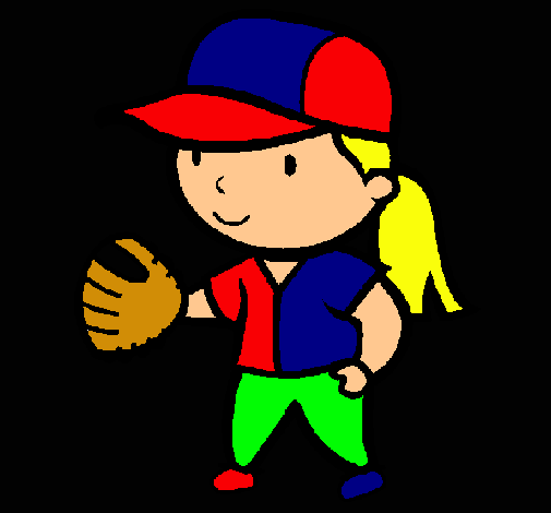 Dibujo Jugadora de béisbol pintado por 20032000