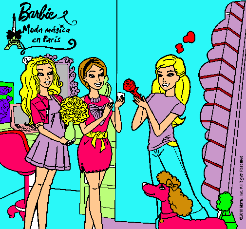 Barbie de compras con sus amigas