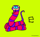 Dibujo Serpiente pintado por 4704989