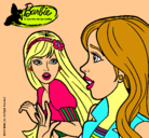 Dibujo Barbie sorprendida pintado por angelinagaby