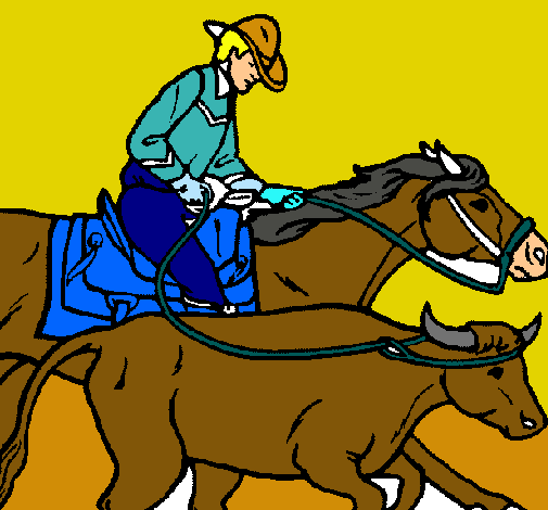 Vaquero y vaca