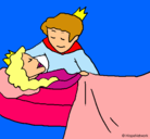 Dibujo La princesa durmiente y el príncipe pintado por andreaaaaaaa