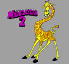 Dibujo Madagascar 2 Melman pintado por vale102