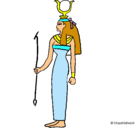 Dibujo Hathor pintado por athziri