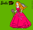 Dibujo Barbie vestida de novia pintado por kdhbsjkg