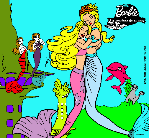 Barbie sirena y la reina sirena