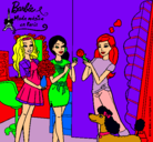 Dibujo Barbie de compras con sus amigas pintado por Miilaagroo