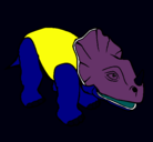 Dibujo Triceratops II pintado por UNAX