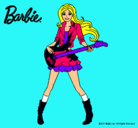 Dibujo Barbie guitarrista pintado por nicol_