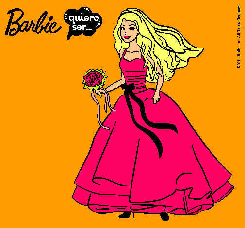 Barbie vestida de novia