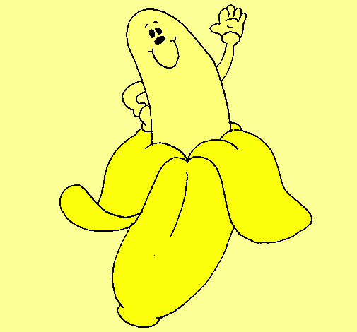 Dibujo Banana pintado por agufurfaro