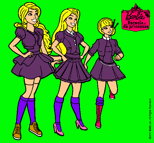 Dibujo Barbie y sus compañeros de equipo pintado por Ultralili2