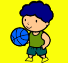 Dibujo Jugador de básquet pintado por natan