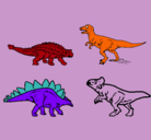 Dibujo Dinosaurios de tierra pintado por maico 