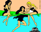 Dibujo Barbie y sus amigas pintado por nkvcjxdfgiot