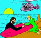 Dibujo Rescate ballena pintado por mariamonse 