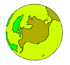 Dibujo Planeta Tierra pintado por dana30