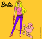 Dibujo Barbie con look moderno pintado por Natiguapa