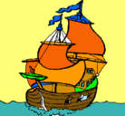 Dibujo Barco pintado por marseio